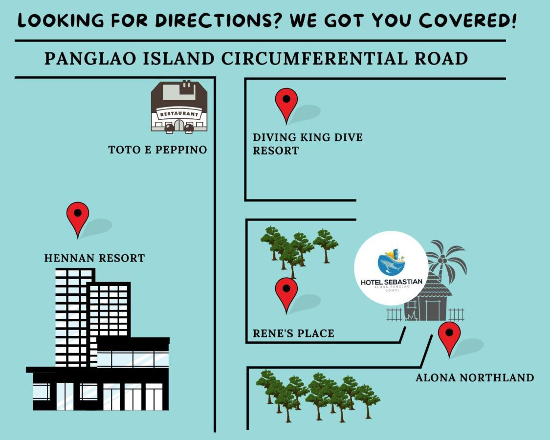 Hotel Sebastian Panglao Bolod  Kültér fotó